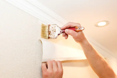 Pose de papier peint à Sauméjan — revêtements muraux et toiles de verre